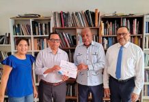 Fundación Espacios Culturales reconoce a Rafael y Antoliano Peralta Romero por sus aportes intelectuales.